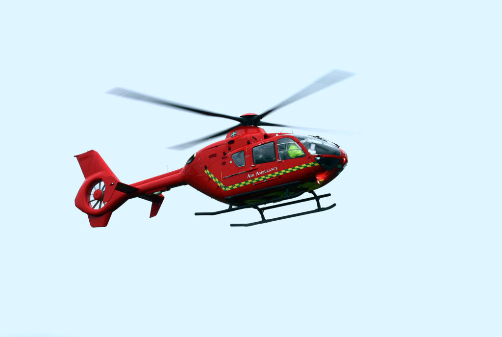 air ambulance accident emergency injury compensation claims Cardiff