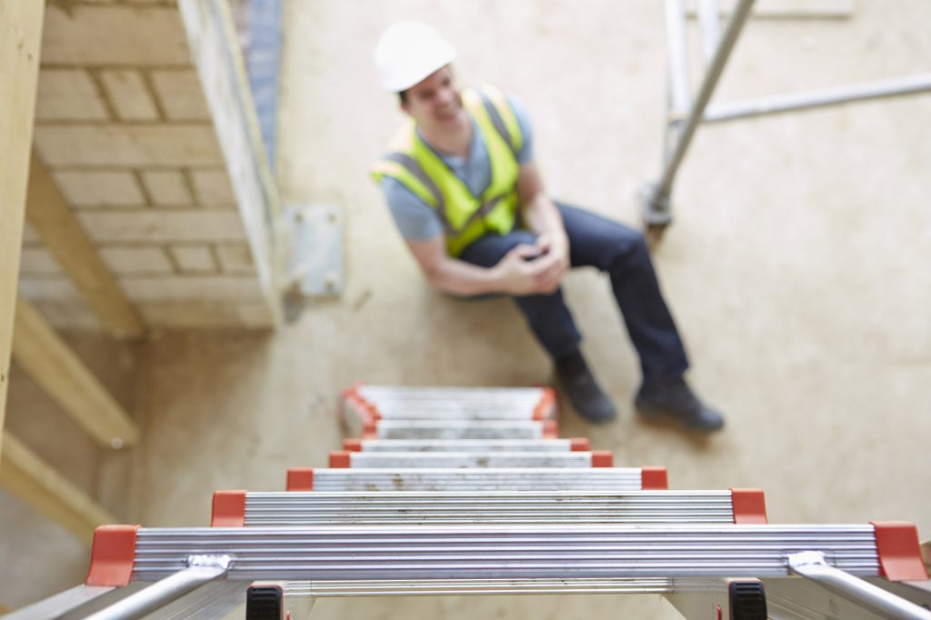 Construction Worker Falling Off Ladder And Injuring Leg Solicitors Cardiff